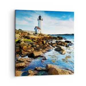 Obraz na plátne - Vráťte sa šťastne, čakám - 60x60 cm