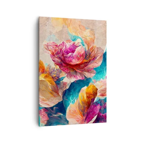 Obraz na plátne - Farebné bohatstvo kytice - 70x100 cm