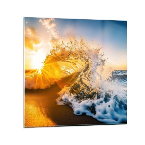 Obraz na skle - Hra v piesku - 70x70 cm