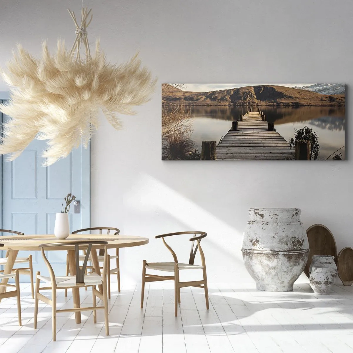 Obraz na plátne - Krajina v tichu - 90x30 cm