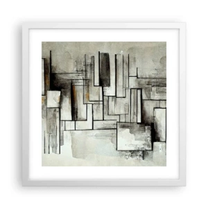 Plagát v bielom ráme - Sila jednoduchosti - 40x40 cm