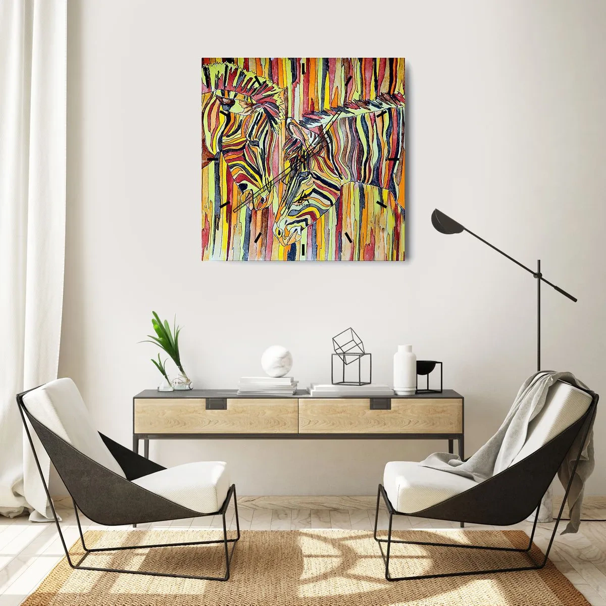Nástenné hodiny - Takže ty tiež… - 30x30 cm