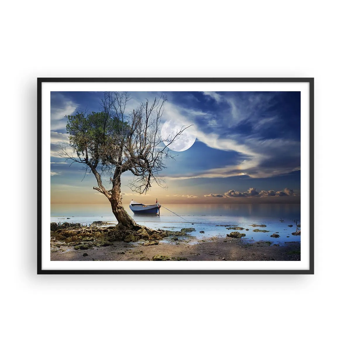 Plagát v čiernom ráme - Je to koniec alebo začiatok? - 100x70 cm