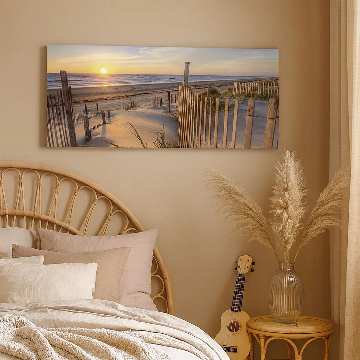 Obraz na plátne - Odlesk a tieň vetra - 100x40 cm