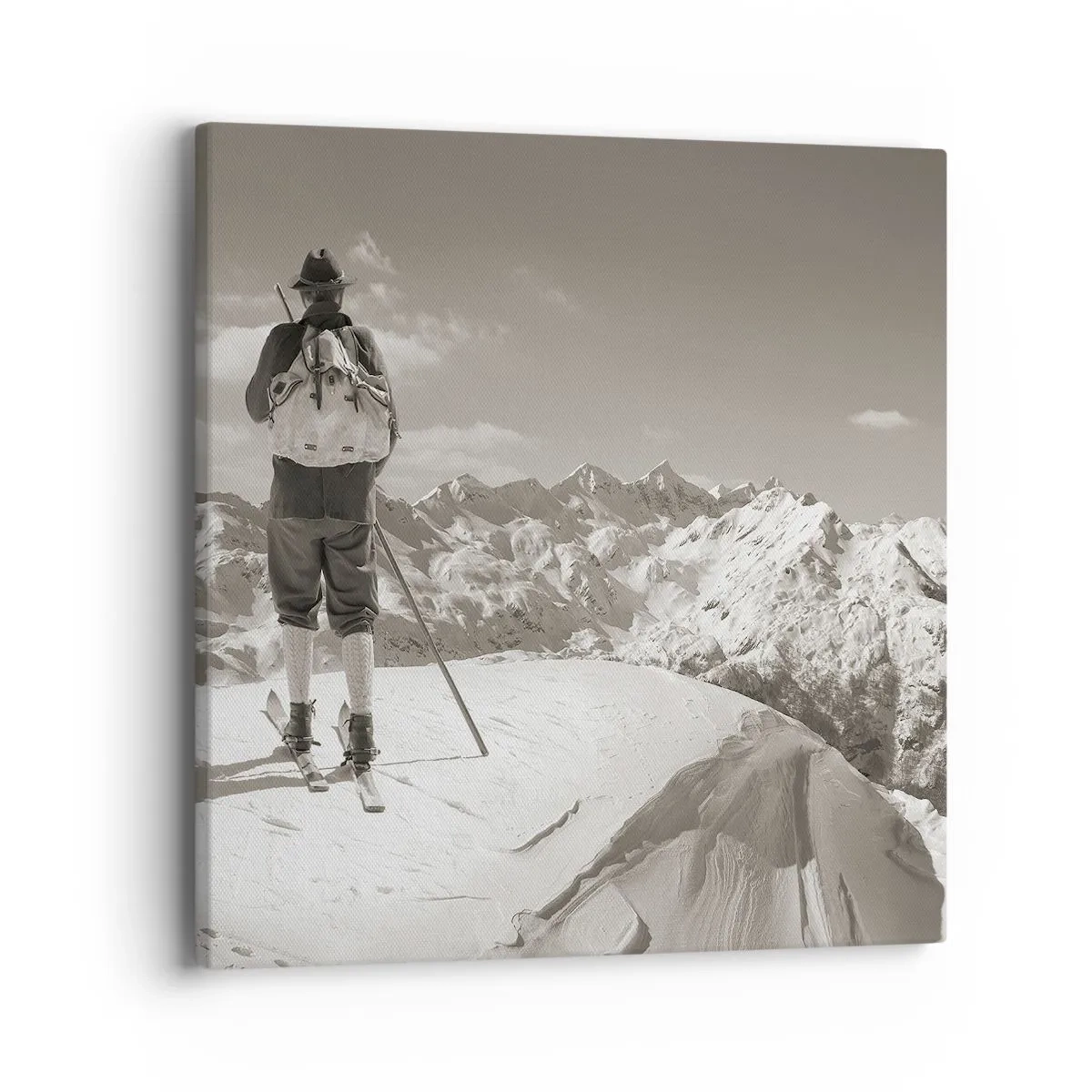 Obraz na plátne - Rovnaké hory - 40x40 cm