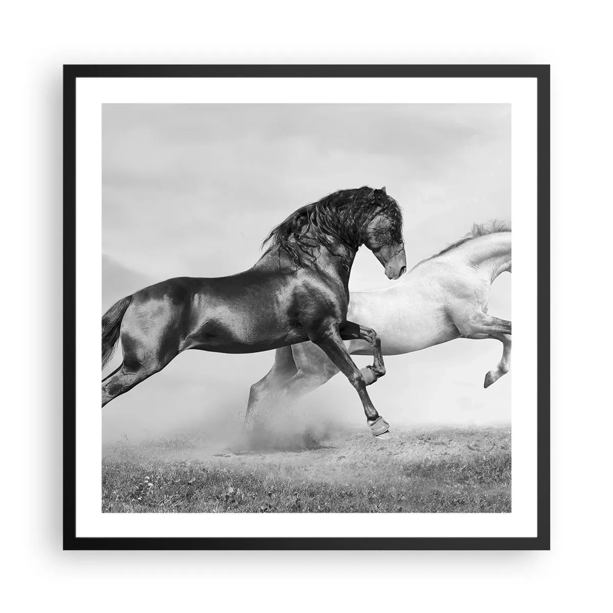 Plagát v čiernom ráme - Anjeli a démoni - 60x60 cm