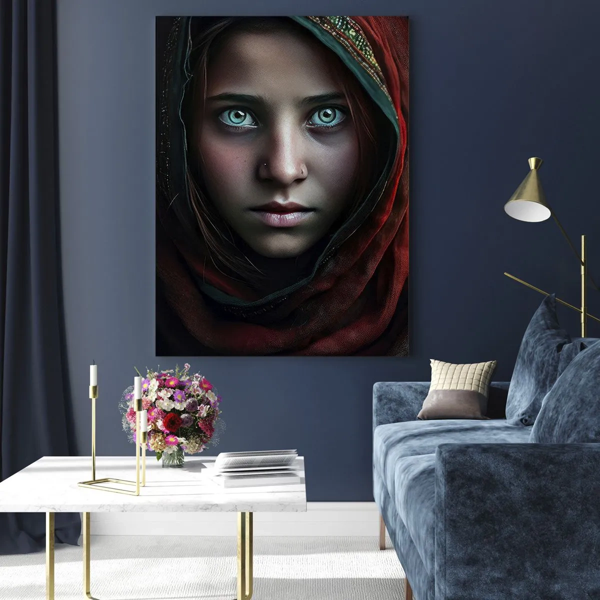 Obraz na skle - Východná princezná - 50x70 cm