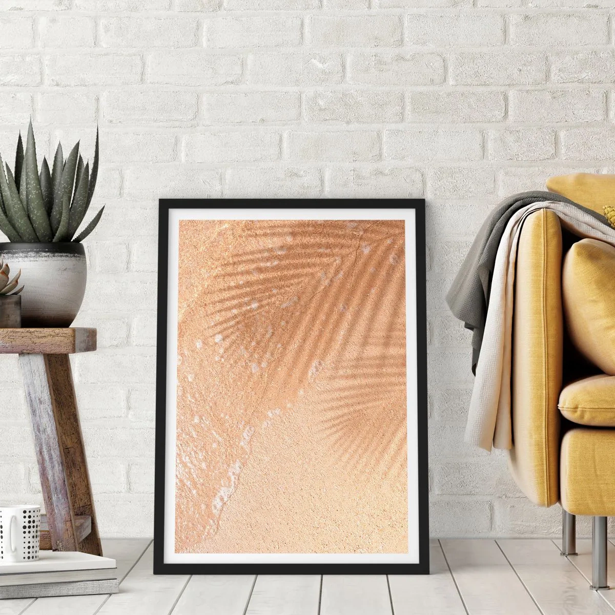 Plagát v čiernom ráme - Tieň horúceho leta - 40x50 cm