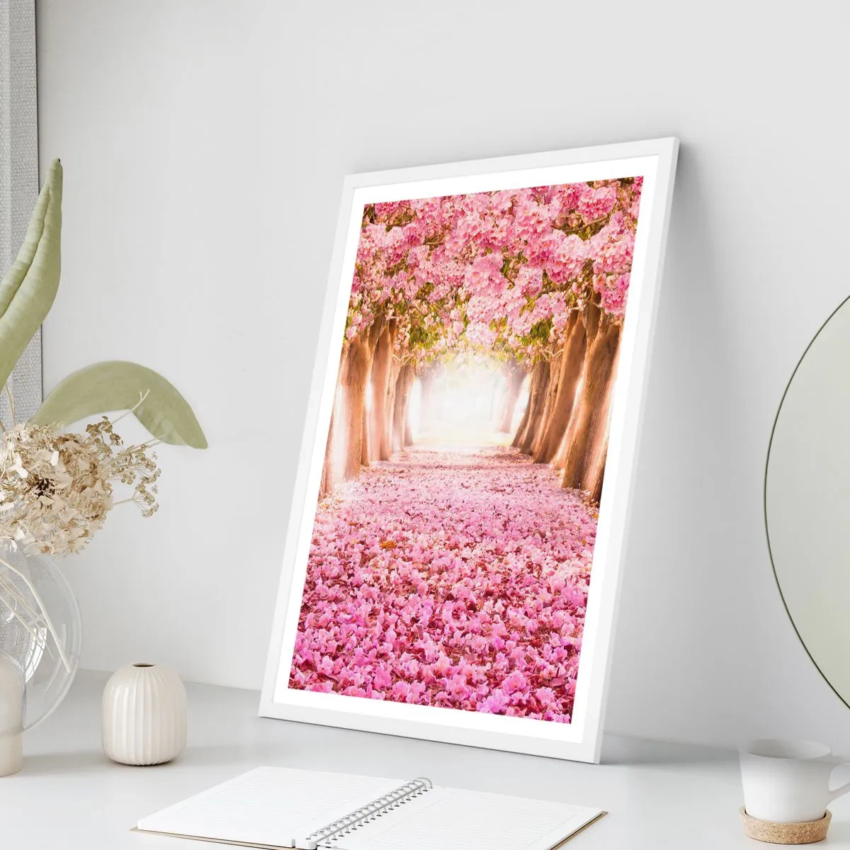 Plagát v bielom ráme - Cesta do raja - 70x100 cm