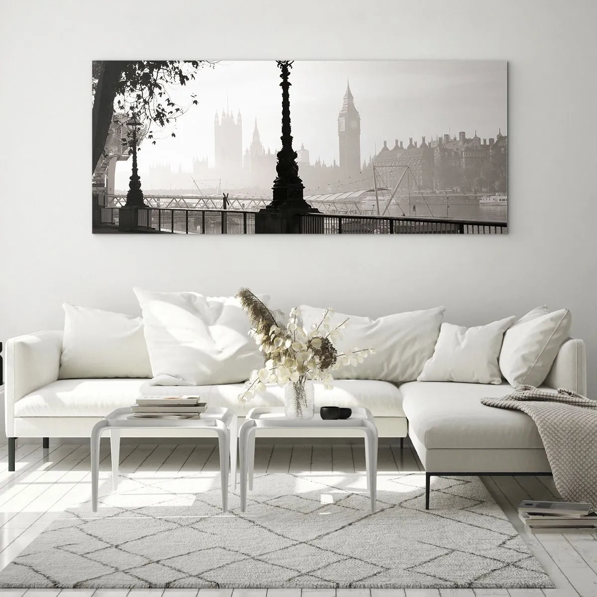 Obraz na skle - Londýnske ráno - 100x40 cm