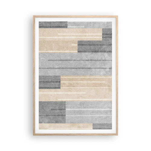 Plagát v ráme zo svetlého duba - Kompozícia: drž sa - 70x100 cm