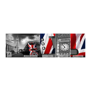 Vzorka samolepiacej fototapety Deluxe Sticker - Hrdá a veľká - Mesto, Londýn, Londýnsky autobus - 100x30 cm