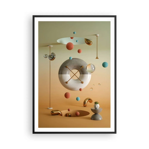 Plagát v čiernom ráme - Všetko je možné - 70x100 cm