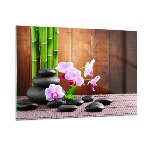 Obraz na skle - Zoznámte sa s potešením východu - 120x80 cm