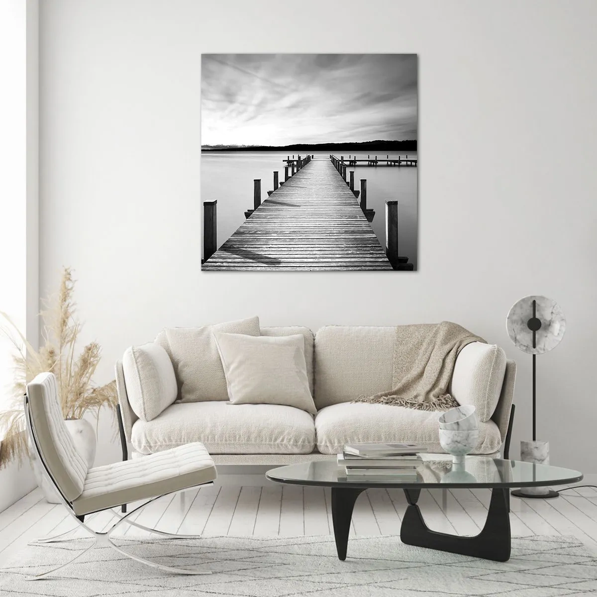 Obraz na skle - Pri napájadle – pokoji - 60x60 cm