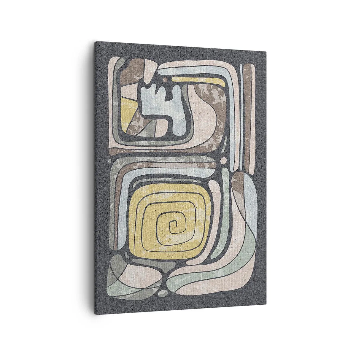 Obraz na plátne - Abstrakcia v predkolumbovskom duchu - 50x70 cm
