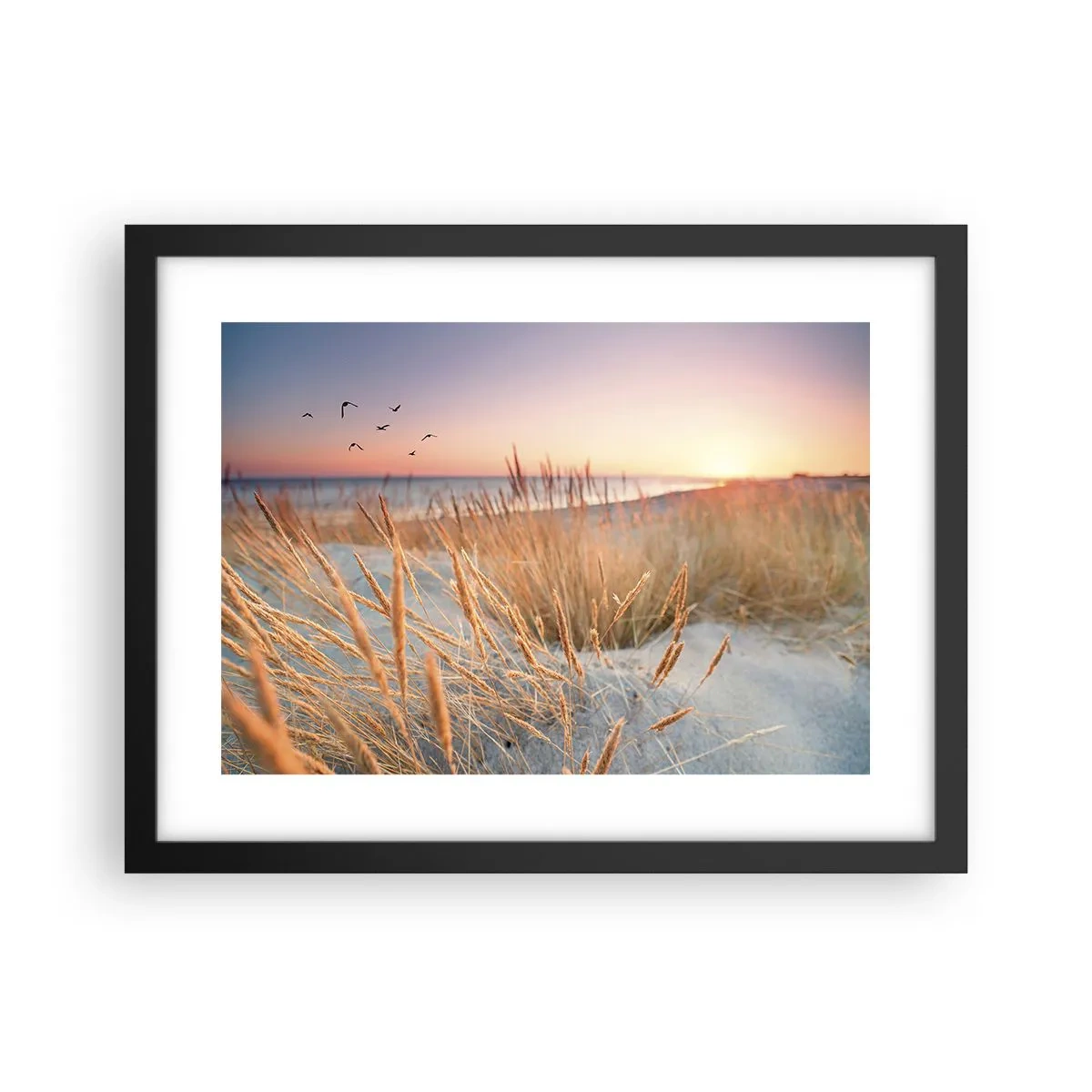 Plagát v čiernom ráme - Baltská uspávanka - 40x30 cm