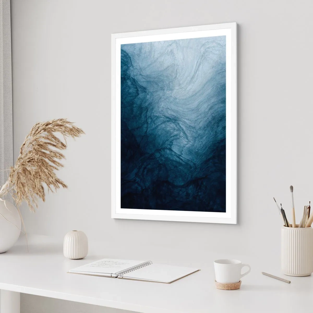 Plagát v bielom ráme - Siahnuť do hlbín - 70x100 cm