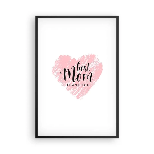 Plagát v čiernom ráme - Vždy pravá chvíľa - 61x91 cm