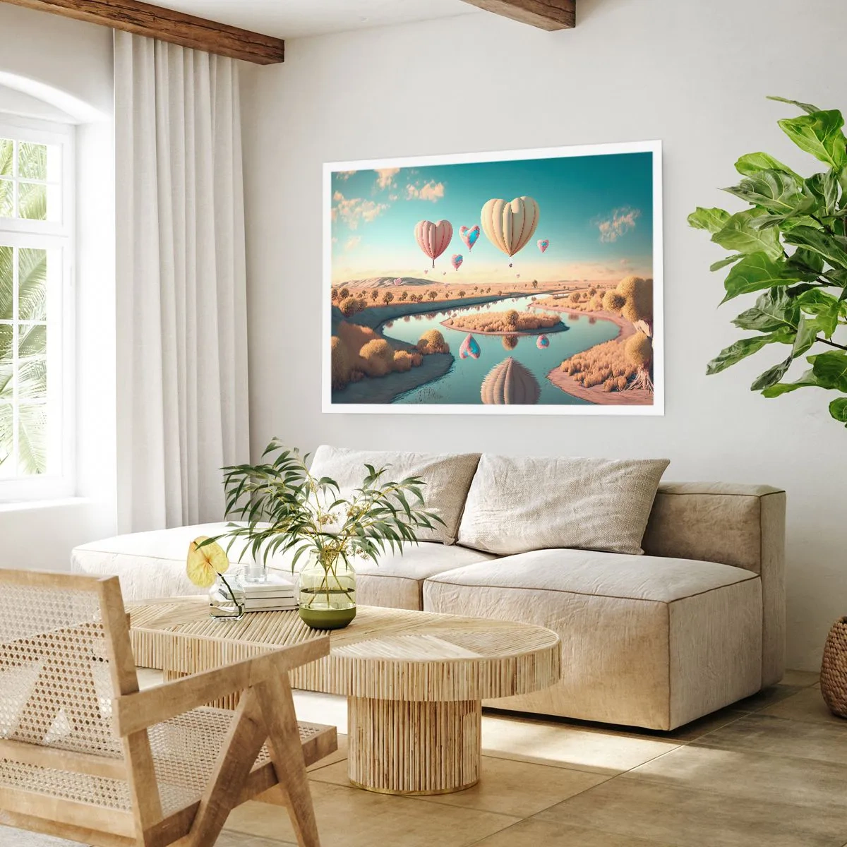 Plagát - Láska ťa nechá vzlietnuť - 100x70 cm
