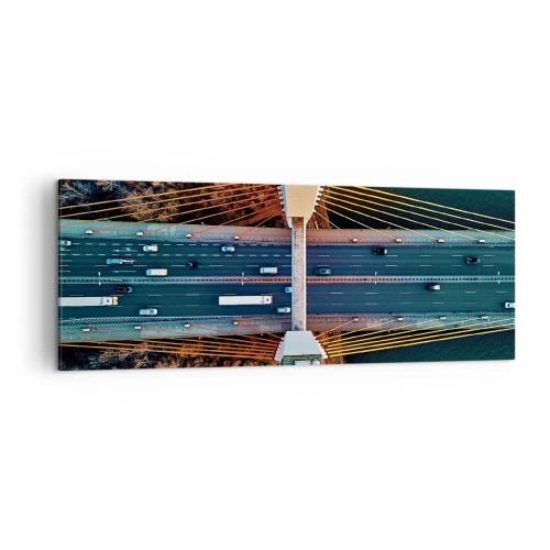 Obraz na plátne - Za vodami, za lesmi - 140x50 cm