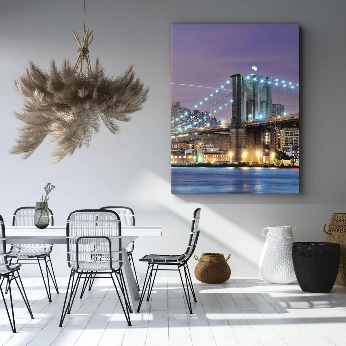 Obraz na plátne - Po veľa rokov Brooklynský most - 50x70 cm