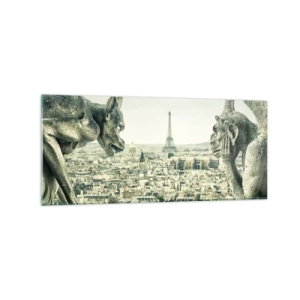 Obraz na skle - Parížske rozprávanie - 120x50 cm