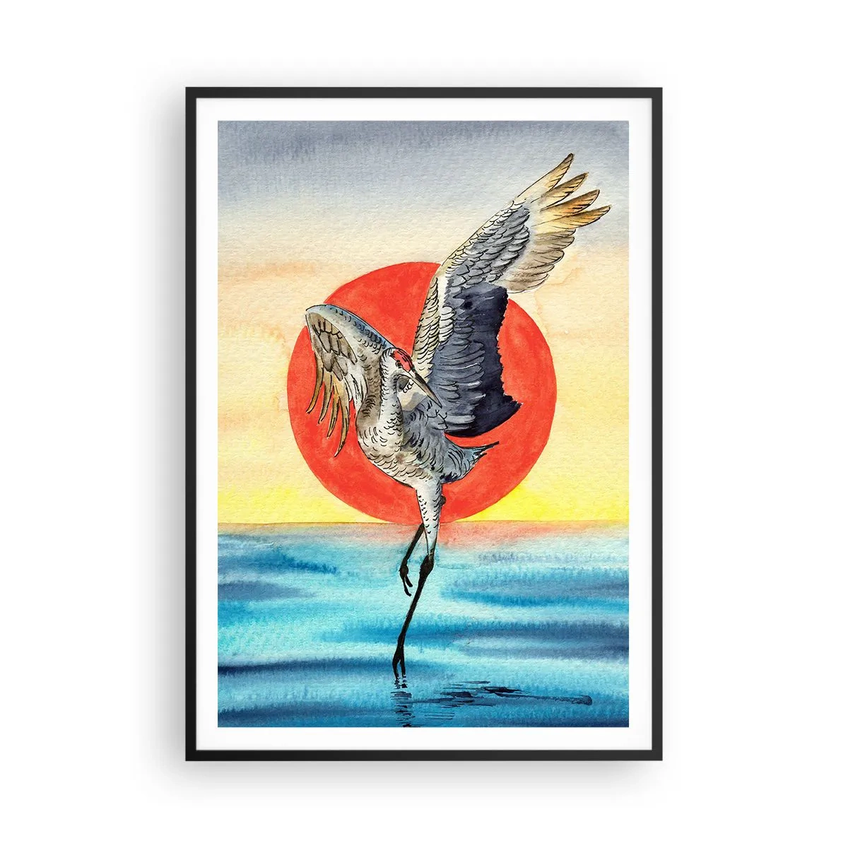 Plagát v čiernom ráme - Je čas ísť späť - 70x100 cm