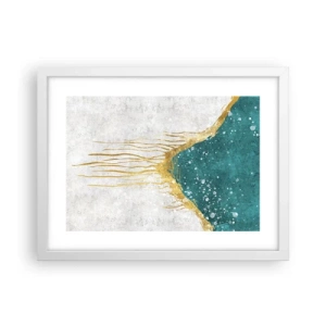 Plagát v bielom ráme - Zlatý príliv - 40x30 cm