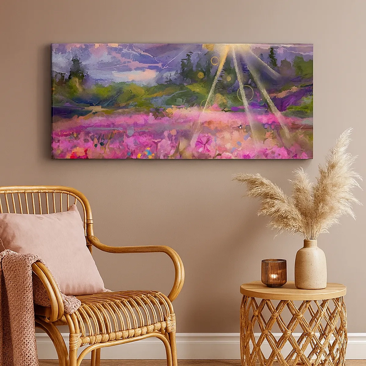 Obraz na plátne - V údolí v starostlivosti slnka - 30x30 cm