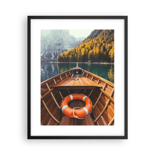 Plagát v čiernom ráme - Horská túra - 40x50 cm