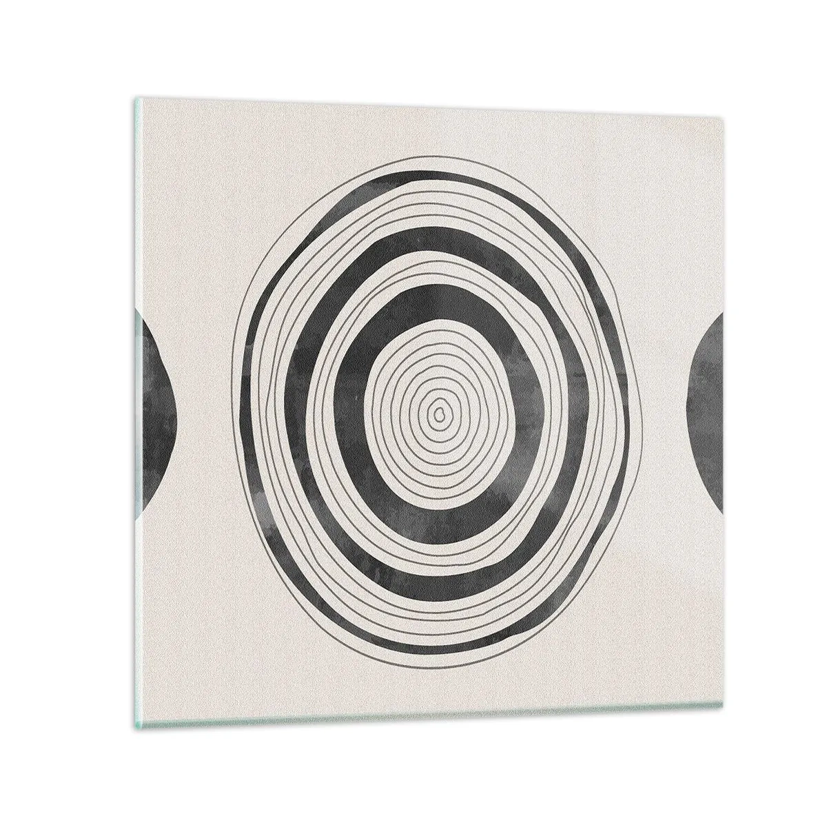 Obraz na skle - Dôležité je to, čo je uprostred - 30x30 cm