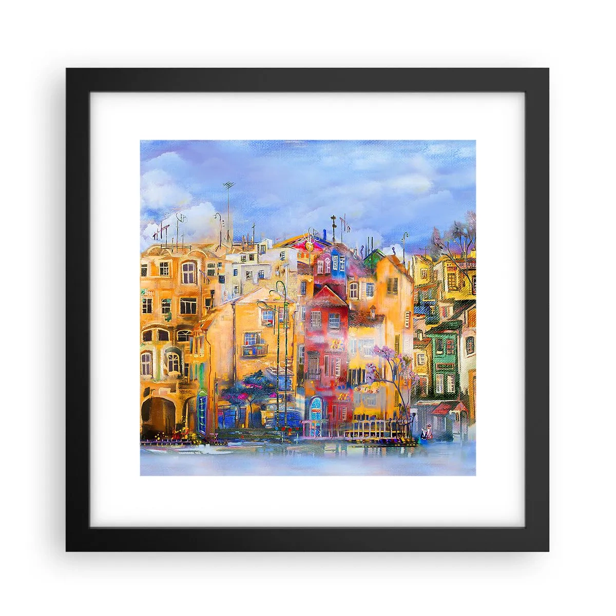 Plagát v čiernom ráme - Sme spolu - 30x30 cm