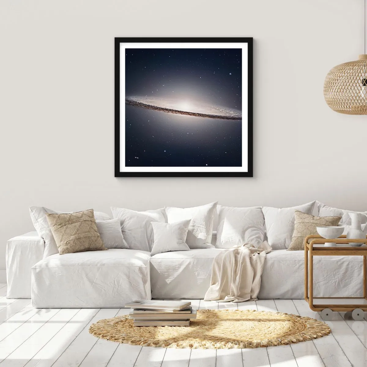 Plagát v čiernom ráme - Kedysi dávno v jednej preďalekej galaxii… - 30x30 cm
