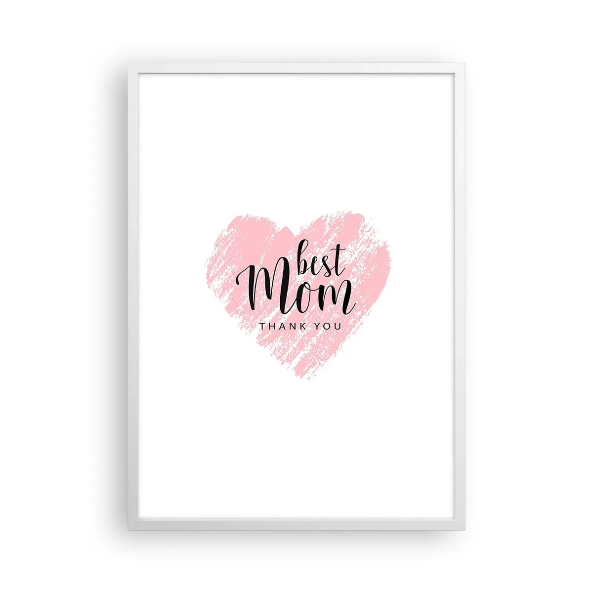 Plagát v bielom ráme - Vždy pravá chvíľa - 50x70 cm