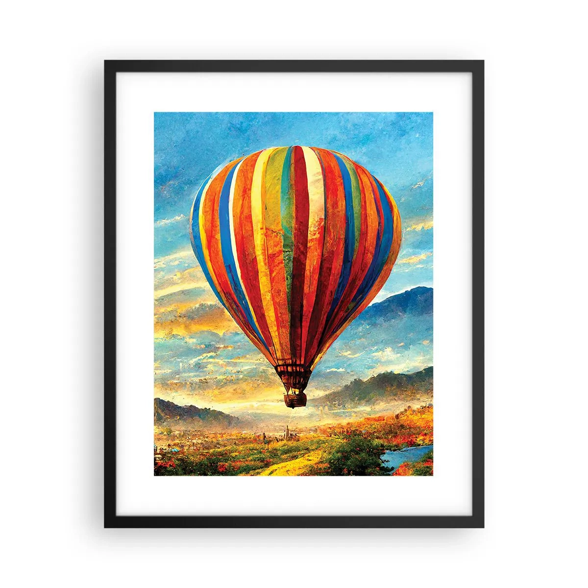 Plagát v čiernom ráme - V tichu je toho vidieť viac - 40x50 cm