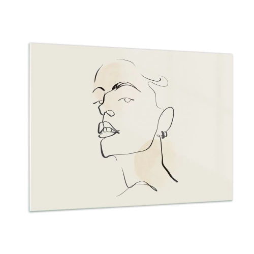 Obraz na skle - Hrdý pohľad - 100x70 cm