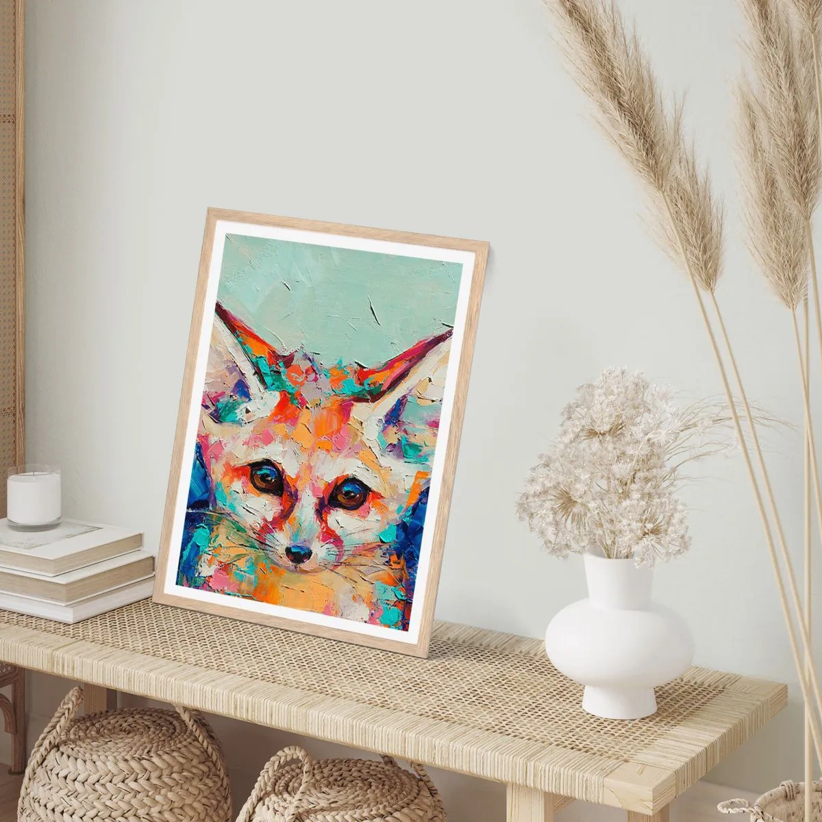 Plagát v ráme zo svetlého duba - Ste na mňa pripravení? - 40x50 cm