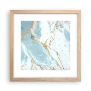 Plagát v ráme zo svetlého duba - Bohatstvo kameňa - 30x30 cm