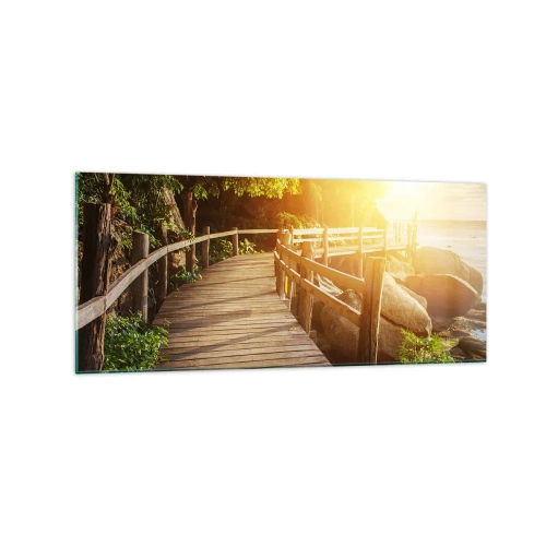 Obraz na skle - Ďalšia zákruta, ďalšie zázraky - 120x50 cm