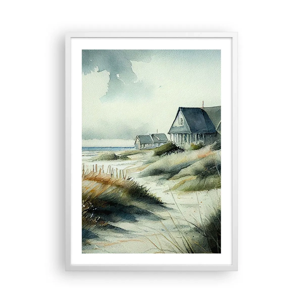 Plagát v bielom ráme - Ďaleko od zhonu - 50x70 cm