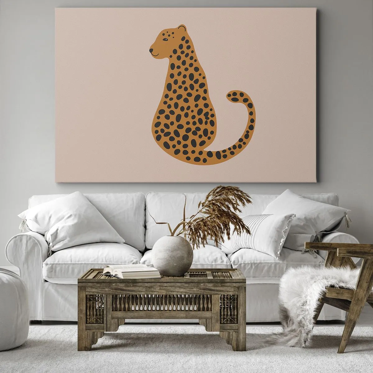 Obraz na plátne - Leopardný vzor je v móde - 100x70 cm