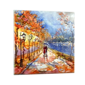 Obraz na skle - Spoločne k hranici času - 50x50 cm