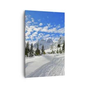 Obraz na plátne - V snehu a na slnku - 80x120 cm