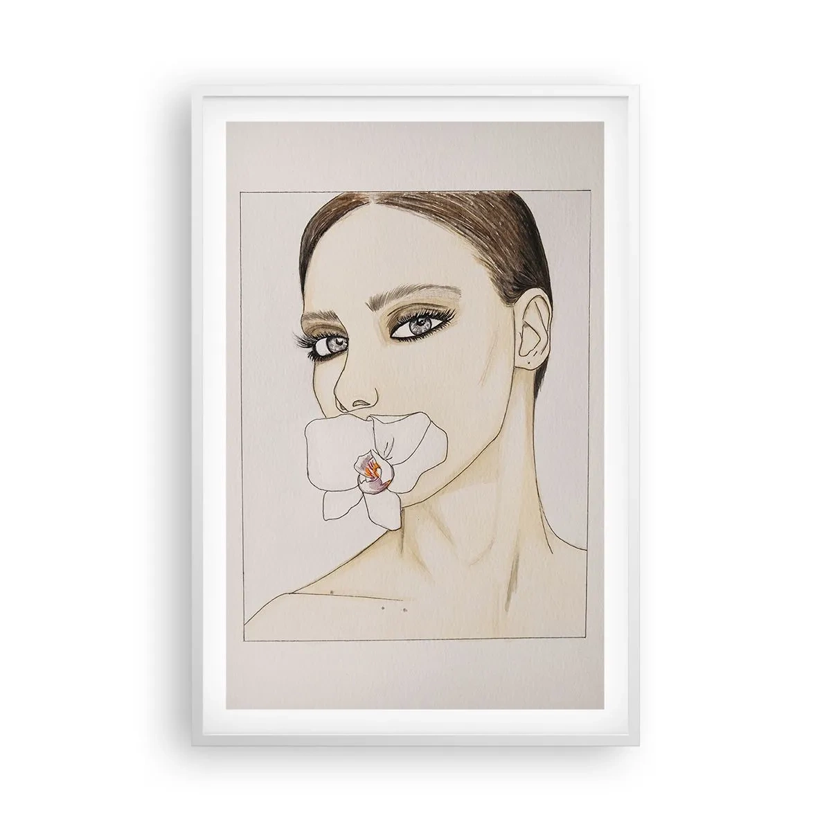 Plagát v bielom ráme - Symbol elegancie a krásy - 61x91 cm