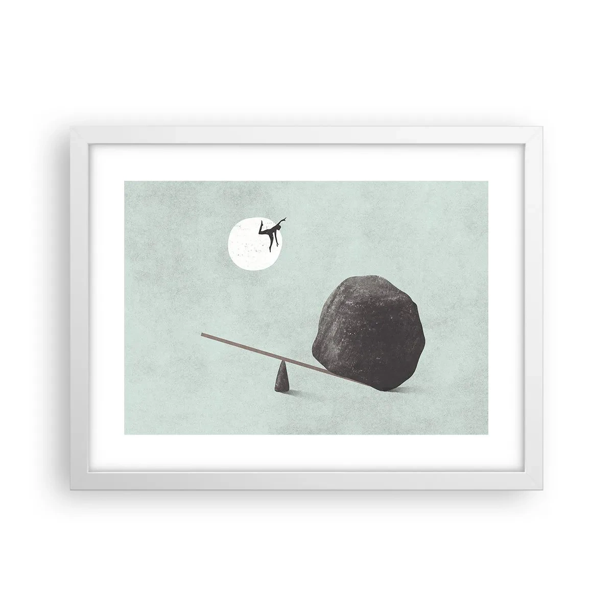Plagát v bielom ráme - Splnený sen - 40x30 cm