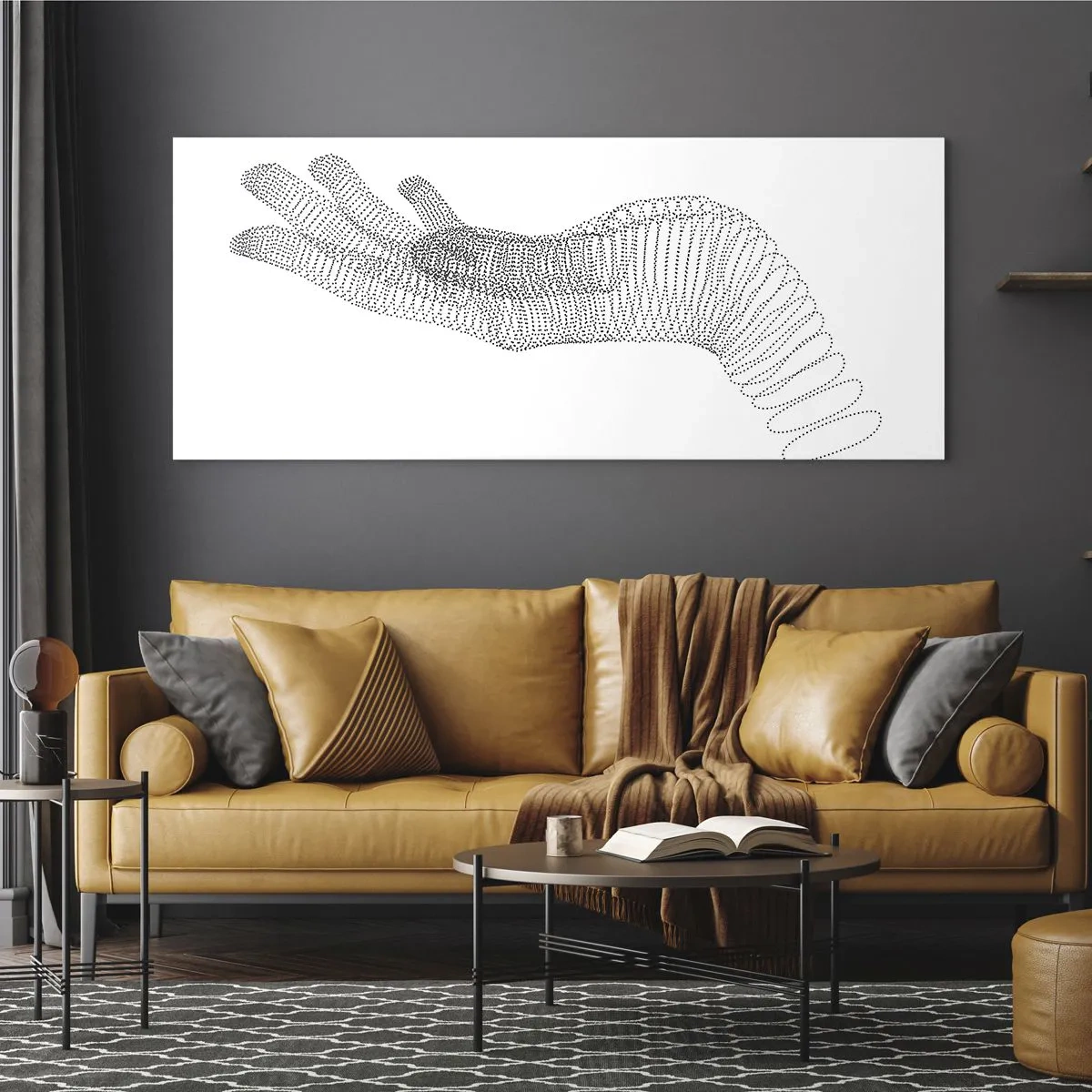 Obraz na skle - Pružná ruka - 100x40 cm