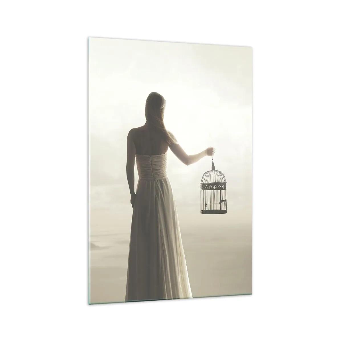 Obraz na skle - Buď slobodná - 70x100 cm