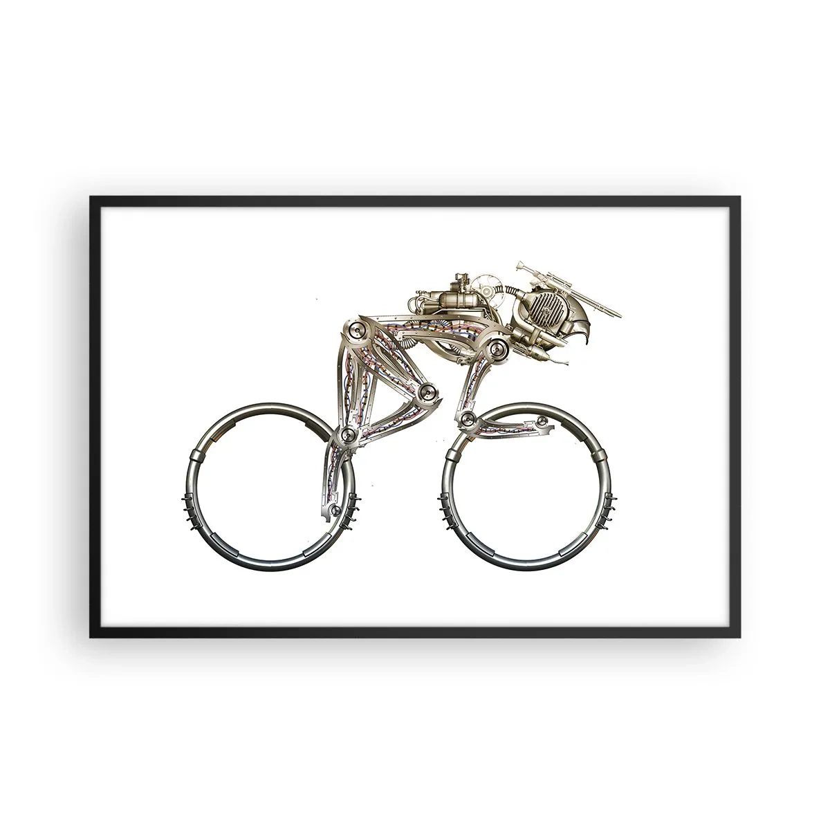 Plagát v čiernom ráme - Úžasný stroj - 91x61 cm