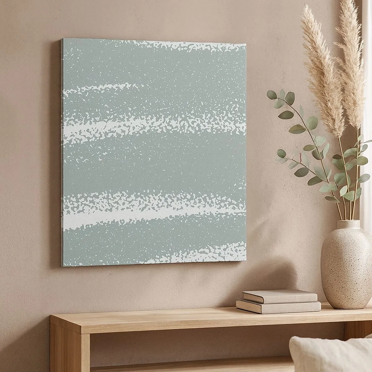Obraz na plátne - Abstrakcia v zimnom štýle - 30x30 cm